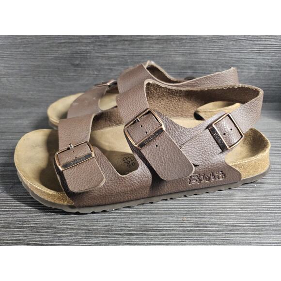 Birkenstock Milano Leather Men\'s Size 11 US 44 EU Dark Brown Sandal Soft Footbed main image 6